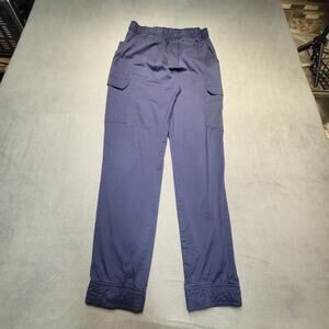UA Butter Soft Scrubs Pants Womens S Blue Cargo Bottoms Nursing Medical